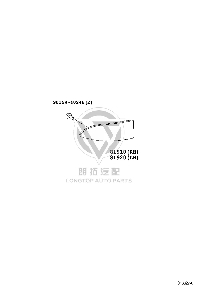 Rear Bumper Reflector 81910-53021 for Lexus IS250