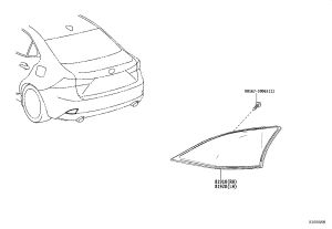 Rear Bumper Decorative Light 81920-53051 for Lexus IS