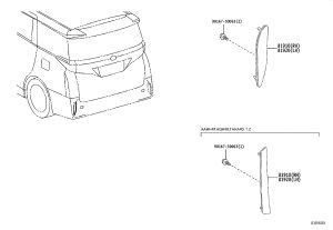Rear Bumper Decorative Light 81910-V2010 for Toyota Alphard