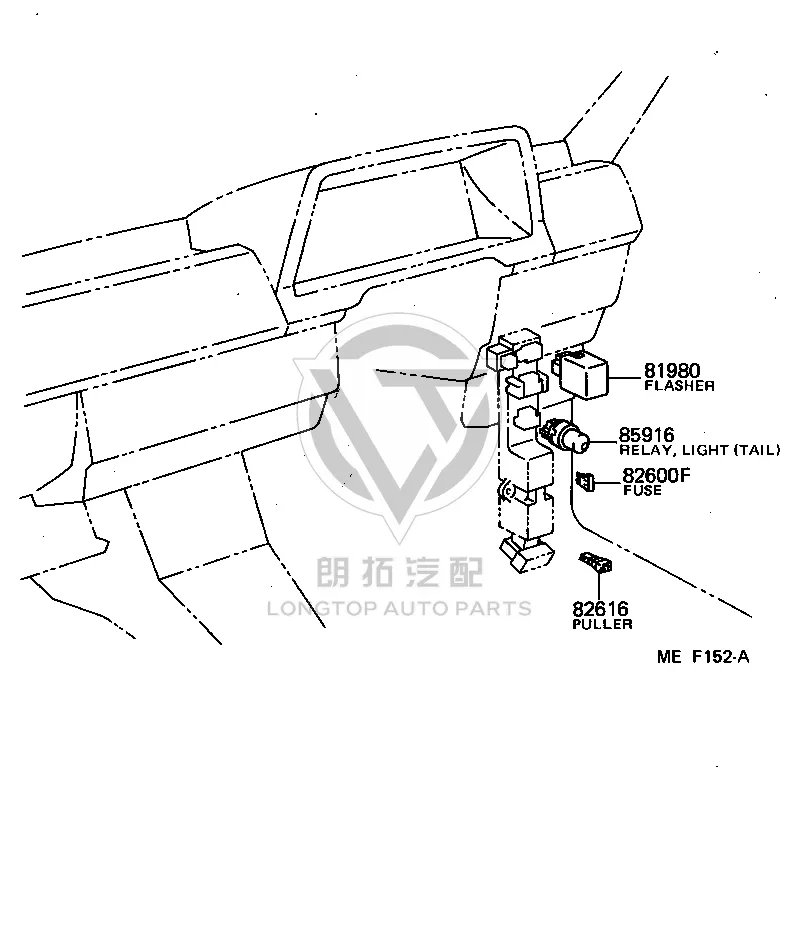 Flasher Relay 81980-16010 for Toyota Celica