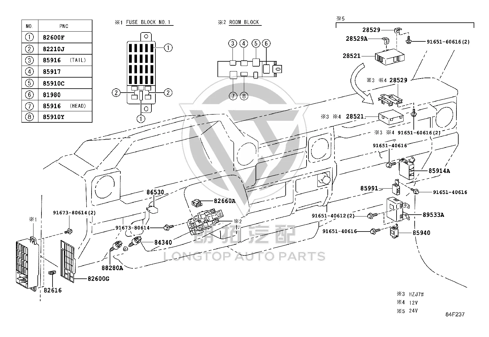 Brake Light Switch 84340-42010 for Toyota XA