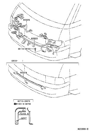 Engine Room Wiring Harness 82020-26240 for Toyota Hiace