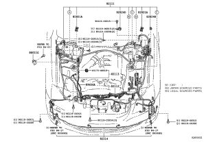 Engine Compartment Wire Harness 82111-0N091 for Toyota Crown