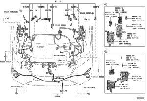 Front Headlamp Wiring Harness 82114-58700 for Toyota Alphard