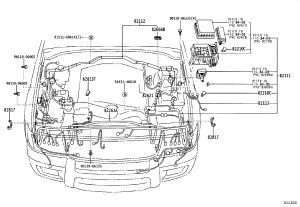 Engine Compartment Wire Harness 82112-60445 for Toyota Land Cruiser