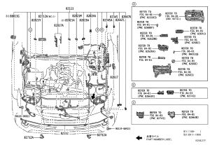 Engine Compartment Wiring Harness 82112-60800 for Lexus GX400