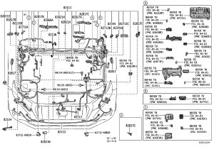 Engine compartment wire harness 82112-60850 for Toyota Land Cruiser Prado