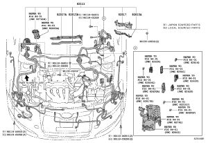 Engine Compartment Wire Harness 82115-02U70 for Toyota Corolla