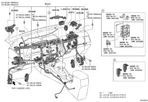 Instrument panel harness 82118-0Z290 for Toyota Corolla