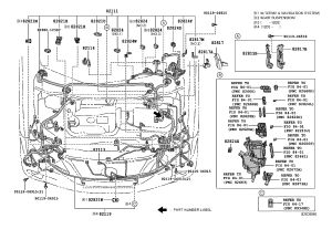 Sensor harness 82119-48011 for Lexus RX270
