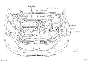 Engine 4 wire harness 82124-32050 for Toyota MR2