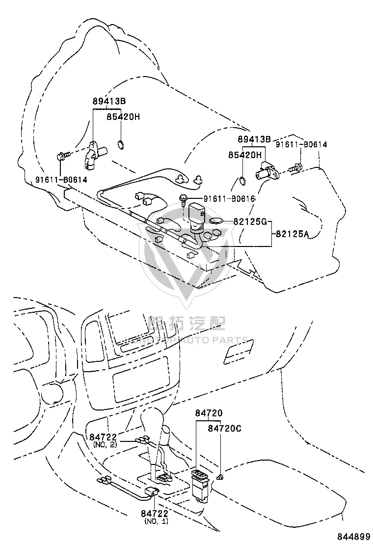 Transmission Harness Assembly 82125-60550 for Toyota Land Cruiser