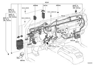 Instrument Panel Wiring Harness 82141-26741 for Toyota Hiace