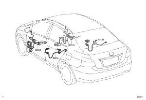 Front door harness (right) 82151-0D850 for Toyota Vios