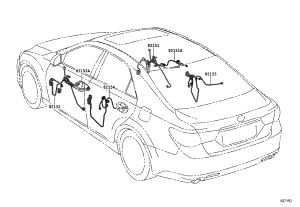 Front door harness (right) 82151-0P131 for Toyota Reiz