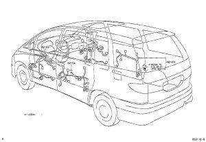 Front Right Door Wiring Harness 82151-2J020 for Toyota Previa