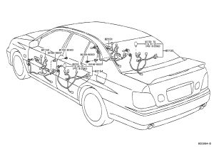 Front door harness (right) 82151-3A211 for Lexus GS300