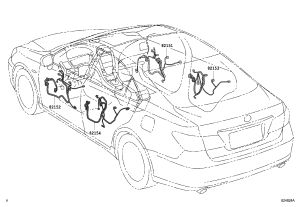 Rear Door Harness Left 82154-33200 for Lexus ES