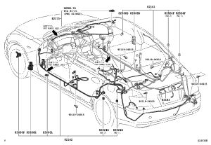 Vehicle Wiring Harness 82161-0P010 for Toyota Reiz