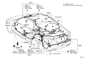 Main Body Wiring Harness 82161-0P131 for Toyota Reiz