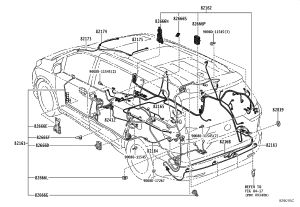 No.3 Floor Wire Harness 82163-08060 for Toyota Sienna