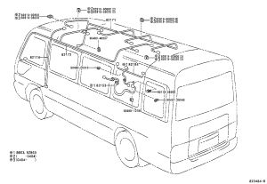 Roof Wiring Harness 82172-0S011 for Toyota Coaster