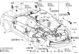 Rear Bumper Sensor Wiring Harness 82182-06590 for Toyota Camry