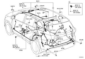 Rear Bumper Parking Sensor Wiring Harness 82183-0E050 for Toyota Highlander