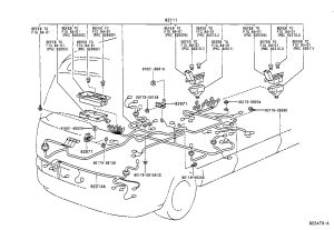 Lamp wiring harness 82214-36240 for Toyota Coaster