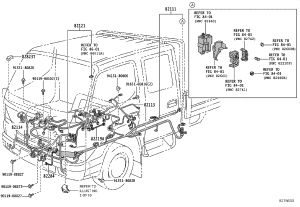 Sensor Wiring Harness 82219-35050 for Toyota Land Cruiser Prado