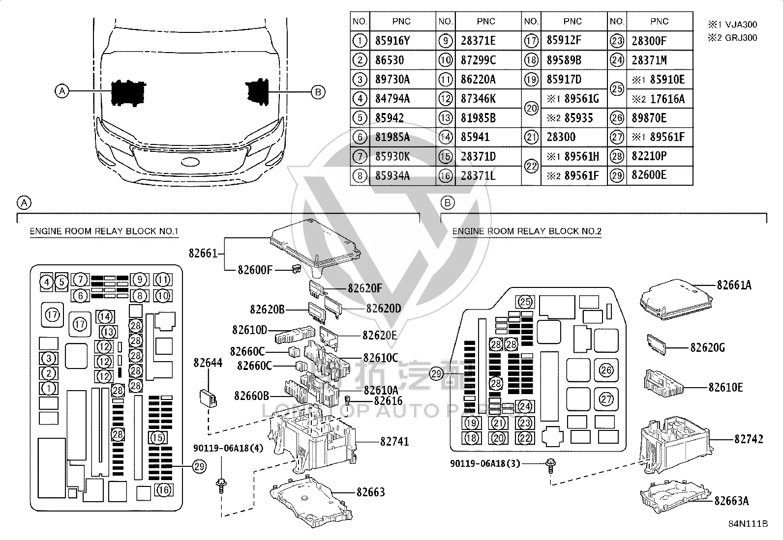 Semiconductor Power Integrated ECU 82644-60030 for Toyota Land Cruiser
