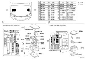 Engine compartment relay box 82741-60170 for Toyota LAND CRUISER