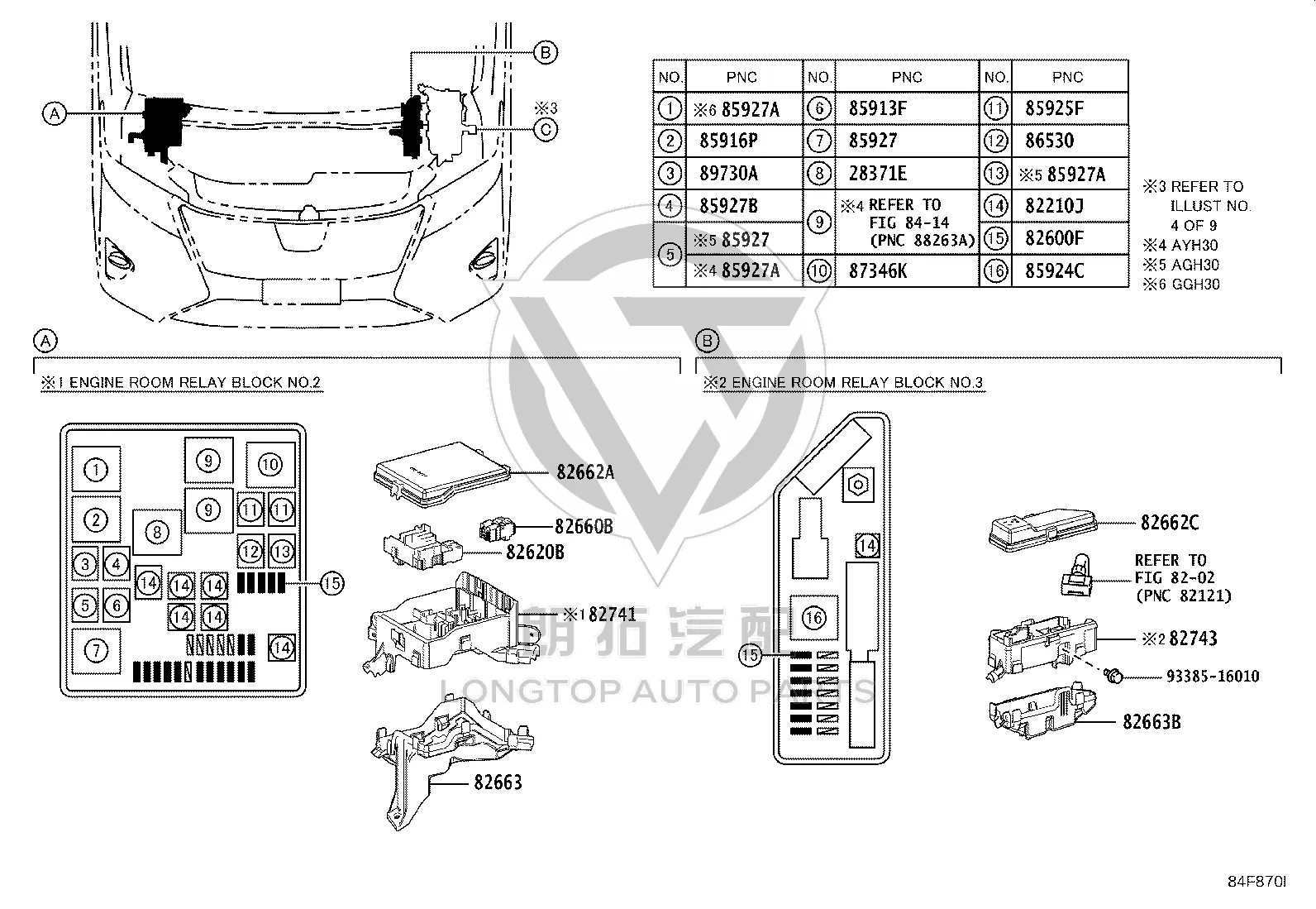 Relay Assembly 82660-58060 for Toyota Alphard