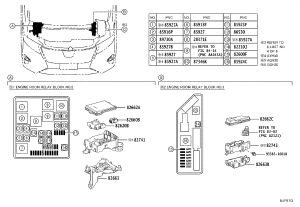 Engine ECU Cover Upper Lid 82662-58260 for Toyota Alphard