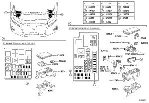 Engine Fuse Box Middle Seat 82741-58020 for Toyota Alphard