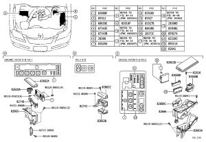 Engine Fuse Box Upper Cover 82662-22090 for Toyota Reiz