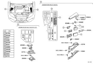 Engine Fuse Box Upper Cover 82662-33460 for Lexus ES