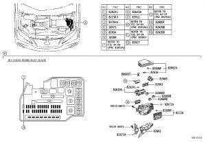 Engine Fuse Box Upper Cover 82662-48310 for Lexus RX270