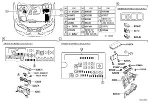 Engine Fuse Box Middle Seat 82666-30C30 for Toyota Crown