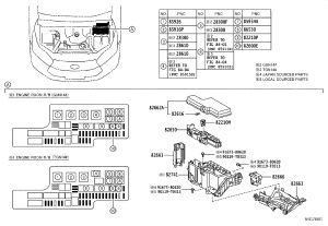 Engine Fuse Box Block 82741-0K020 for Toyota FORTUNER