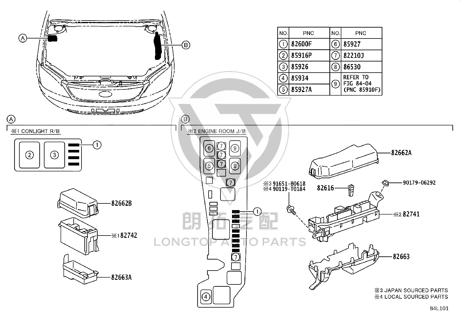 Engine Room No.5 Relay Box 82741-12050 for Toyota Corolla