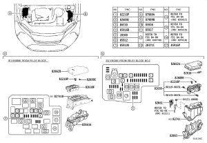 Engine Fuse Box Base 82663-42110 for Toyota Harrier
