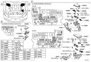Engine Fuse Box Base 82663-50200 for Lexus LC500