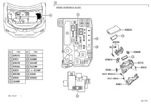 Engine compartment relay box 82741-76010 for Lexus CT200H