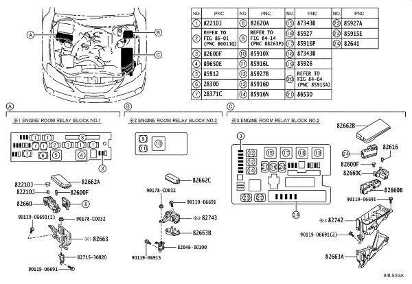 No1 Integration Relay 82641-30310 for Toyota Crown