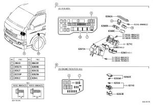 Junction box bracket 82673-26060 for Toyota Hiace