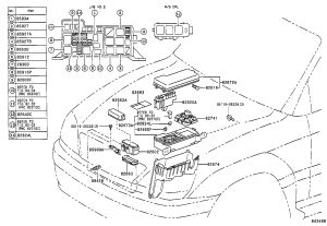 No.1 Junction Box Assembly 82720-48011 for Toyota Harrier