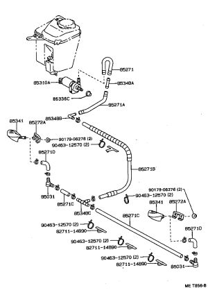 Wiring Harness Clamp 82711-14890 for Toyota Celica, Dyna 150 & DYNA200