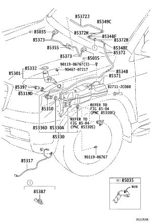 Hose Clamp 82711-2C060 for Toyota FJ Cruiser