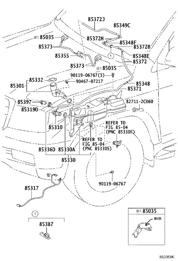 Hose Clamp 82711-2C060 for Toyota FJ Cruiser